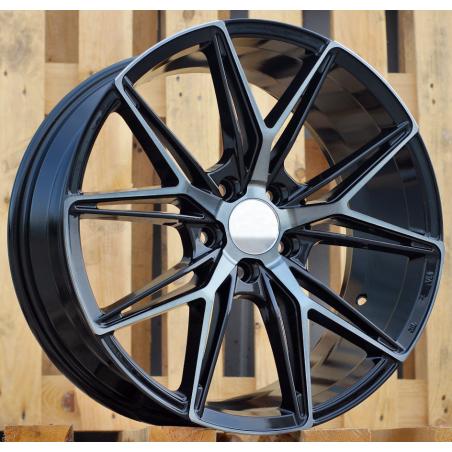 R18x8 5X114.3 ET 40 73.1 Y0036 Black+Tinted Face (BLTF) For HAXER (K4)