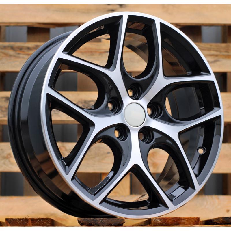 R17x7 5X108 ET 50 63.4 Y0058 Black Polished (MB) For FORD (R) R17x7 5X108 ET 50 63.4 Y0058 Black Polished (MB) For FORD (R)