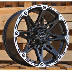 R17x8.5 6X139.7 ET 15 110.1 Y0139 Black Polished Half Matt (MBHM) For 4X4 (K2)