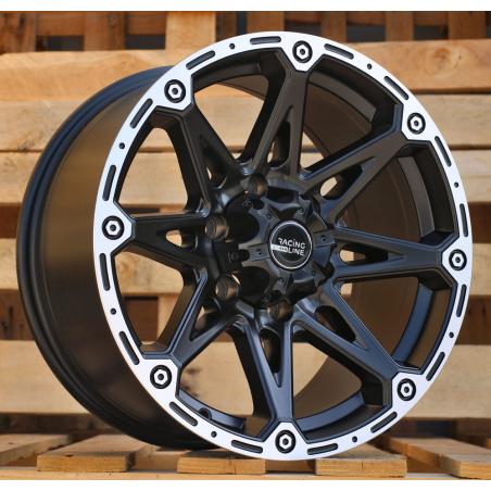 R17x8.5 6X139.7 ET 15 110.1 Y0139 Black Polished Half Matt (MBHM) For 4X4 (K2)