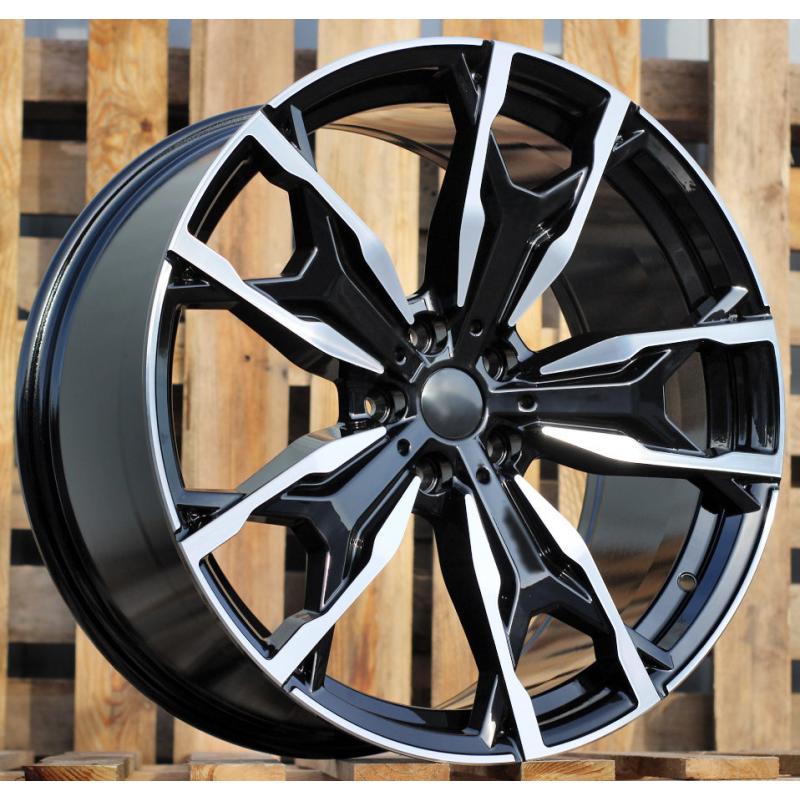 R20x9.5 5X112 ET 43 66.6 Y0204 Black Polished (MB) For BMW (K4+P) (New X3 (Rear+Front)) R20x9.5 5X112 ET 43 66.6 Y0204 Black Polished (MB) For BMW (K4+P) (New X3 (Rear+Front))