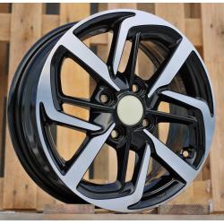 R14x5 4X100 ET 41 54.1 Y1126 Black Polished (MB) For HYUND (R) (NEW Model)