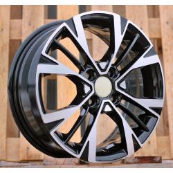 R15x6 4X100 ET 51 54.1 Y1127 Black Polished (MB) For KIA (R)