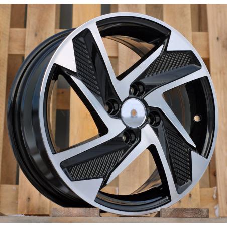 R15x6 4X100 ET 48 54.1 Y1169 Black Polished (MB) For HYUND (R) (New Model)