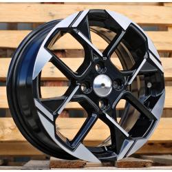 R14x5.5 4X100 ET 40 54.1 Y1184 Black Polished (MB) For KIA (R)