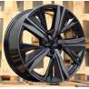 R17x7 4X108 ET 25 65.1 Y1187 (LU2402) Black+Tinted Face (BLTF) For PEUG (P1) (NEW Design Carved Spokes)