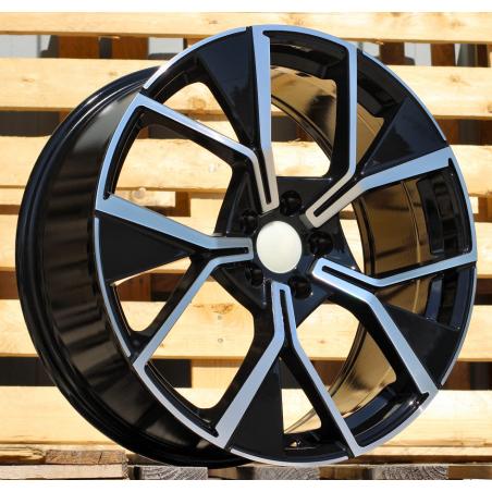 R20x8.5 5X112 ET 38 57.1 Y1196 Black Polished (MB) For VW (K2) (New Tiguan)