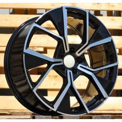 R19x8.5 5X112 ET 38 57.1 Y1196 Black Polished (MB) For VW (P) (New Tiguan)