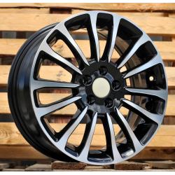 R16x6.5 5X98 ET 39 58.1 Y1204 Black Polished (MB) For FIAT (R)