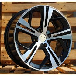 R16x7 4X108 ET 25 65.1 Y1206 Black Polished (MB) For PEUG (D5)