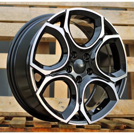 R19x8 5X112 ET 45 57.1 Y1232 Black Polished (MB) For VW (K4) (NEW Model)