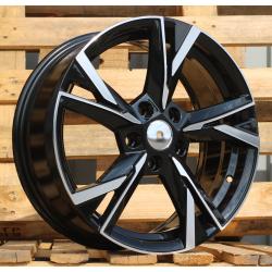 R17x7 5X112 ET 46 57.1 Y1241 Black Polished (MB) For SKODA (P+R) (NEW Model)