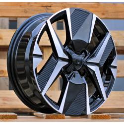 R16x6.5 4X108 ET 32 65.1 Y1256 Black Polished (MB) For PEUG (K4) (NEW Model)
