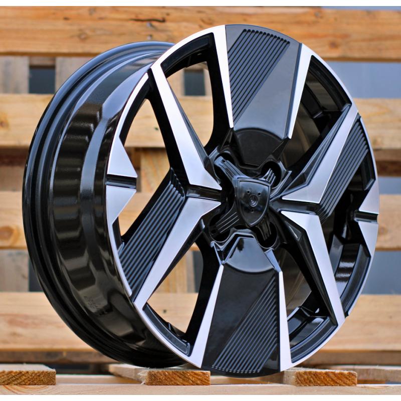 R16x6.5 4X108 ET 32 65.1 Y1256 Black Polished (MB) For PEUG (K4) (NEW Model) R16x6.5 4X108 ET 32 65.1 Y1256 Black Polished (MB) For PEUG (K4) (NEW Model)