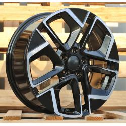 R18x7.5 5X112 ET 51 57.1 Y1258 Black Polished (MB) For VW (K4) (NEW Model)