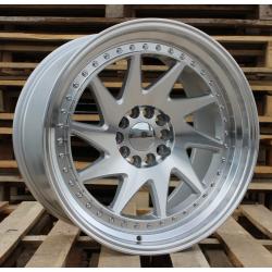 R20x11 5X120 ET 25 74.1 XFA39 Silver+Polished Lip (SP) For RACIN (K4) (Rear+Front Style ROTIFORM)