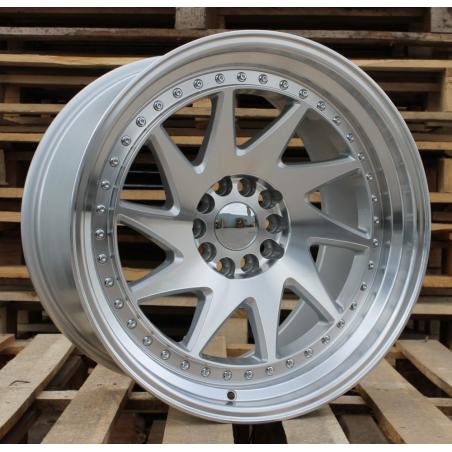 R20x11 5X120 ET 25 74.1 XFA39 Silver+Polished Lip (SP) For RACIN (K4) (Rear+Front Style ROTIFORM)