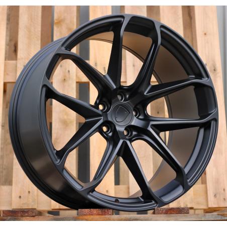 R21x9.5 5X112 ET 26 66.5 Y5985B Black Half Matt (BLHM) For PORCH (K4) ((Front+Rear) NEW Model)