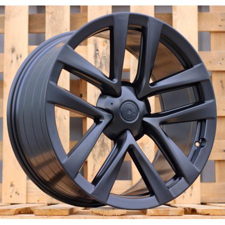 R22x10 5X120 ET 35 64.1 YF5591 (FB681) Black Half Matt (BLHM) For TESLA (Z5) (HYBRID FORGED Model S/X (Front+Rear))
