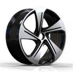 R19x8 5X112 ET 49 57.1 YS1270 Black Polished (MB) For AUD (P) (HYBRID FORGED New Model)