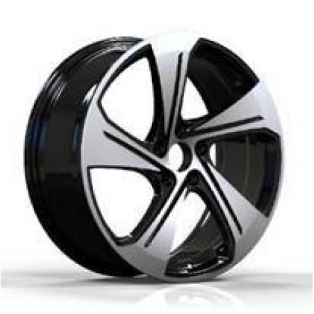 R19x8 5X112 ET 49 57.1 YS1270 Black Polished (MB) For AUD (P) (HYBRID FORGED New Model)