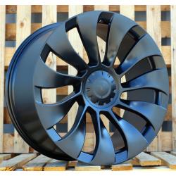 R19x8.5 5X114.3 ET 40 64.1 YS214 Black Half Matt (BLHM) For TESLA (K2+P) (HYBRID FORGED (Model 3))