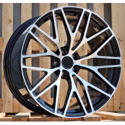 R20x10 5X112 ET 19 66.5 XFRGW5697 Black Polished (MB) For PORCH (K3) (FORGED (Rear+Front))