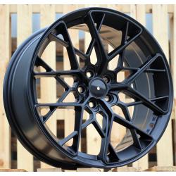 R17x7.5 5X100 ET 35 57.1 Q1131 (BK5929) Black Half Matt (BLHM) For RACIN (D3) (Style HRE)