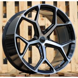 R22x10 5X112 ET 20 66.5 I5598 Black Polished (MB) For AUD (P2)