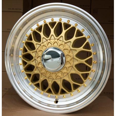 R17x7.5 10X112/120 ET 35 74.1 BY479 (XF135) Gold+Polished (YP) For RACIN (P1) (BBS Style)
