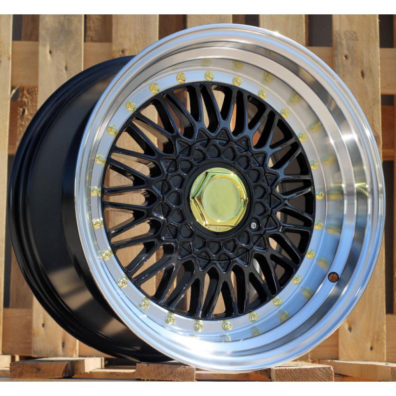 R18x9.5 10X112/120 ET 35 72.6 BY479 (XF135) Black+Polished Lip (BLPL) For RACIN (P1) (BBS Style Front+Rear) R18x9.5 10X112/120 ET 35 72.6 BY479 (XF135) Black+Polished Lip (BLPL) For RACIN (P1) (BBS Style Front+Rear)