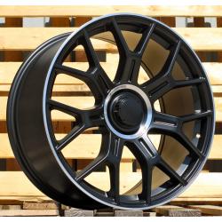 R20x8.5 5X112 ET 34.5 66.6 Y1188 Black Half Matt+Polished Lip (BLHMPL) For MER (K2) ((Rear+Front) New Model)