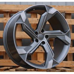 R21x9.5 5X112 ET 36 66.5 Y1201 Grey Polished Half Matt (MGHM) For AUD (P) (Q8 e-tron)