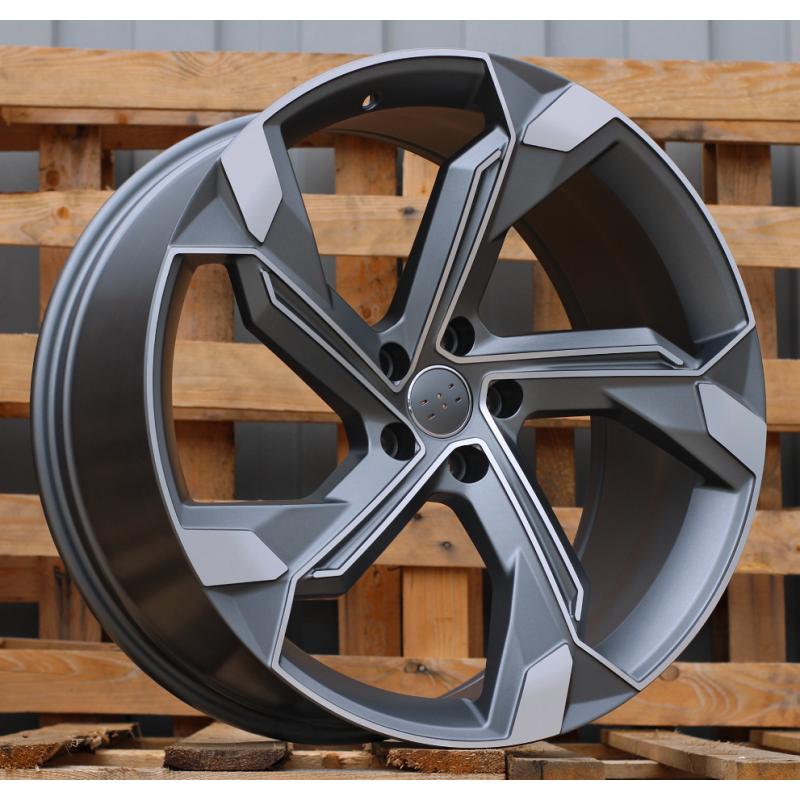 R21x9.5 5X112 ET 36 66.5 Y1201 Grey Polished Half Matt (MGHM) For AUD (P) (Q8 e-tron) R21x9.5 5X112 ET 36 66.5 Y1201 Grey Polished Half Matt (MGHM) For AUD (P) (Q8 e-tron)
