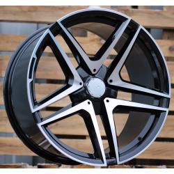 R20x9.5 5X112 ET 36 66.6 B1239 Black Polished (MB) For MER (Z2) (REAR+FRONT (AKC 120 Eur))