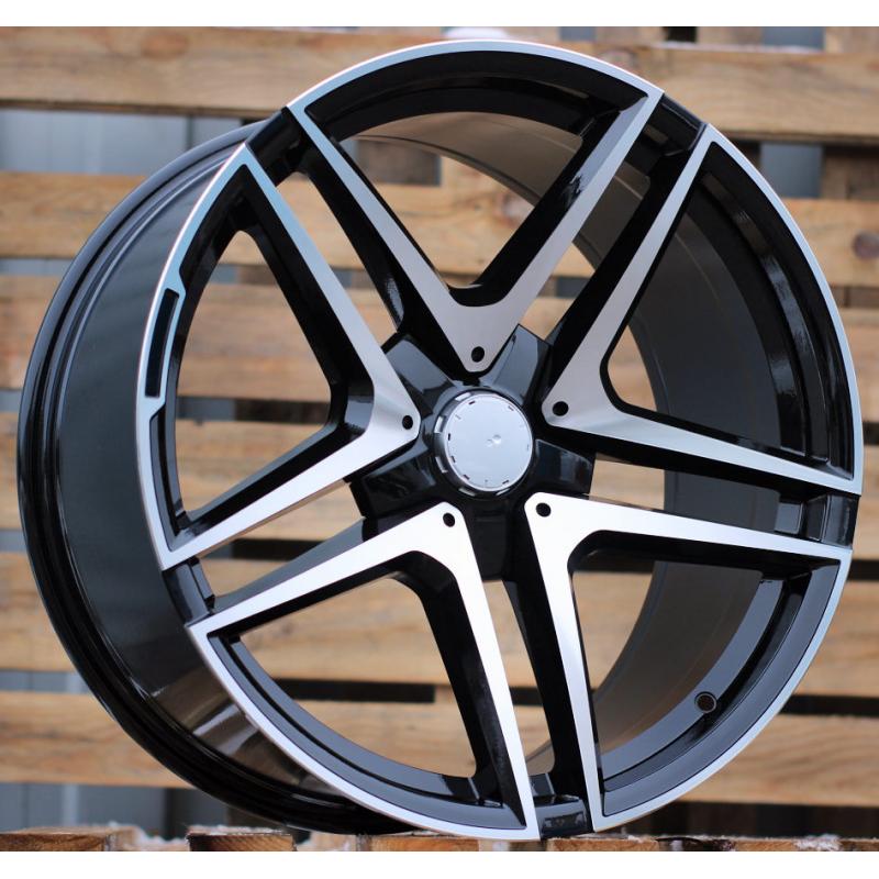 R20x9.5 5X112 ET 36 66.6 B1239 Black Polished (MB) For MER (Z2) (REAR+FRONT (AKC 120 Eur)) R20x9.5 5X112 ET 36 66.6 B1239 Black Polished (MB) For MER (Z2) (REAR+FRONT (AKC 120 Eur))