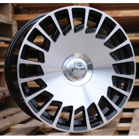 R20x8.5 5X112 ET 35 66.6 B1464 Black Polished (MB) For MER (P) (MAYBACH (Front+Rear))