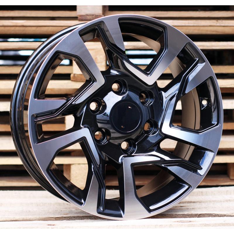 R17x7.5 6X139.7 ET 25 106.1 B1704 Black Polished (MB) For 4X4 (Z1+Z3) (New TOYOTA) R17x7.5 6X139.7 ET 25 106.1 B1704 Black Polished (MB) For 4X4 (Z1+Z3) (New TOYOTA)
