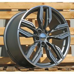 R20x10 5X112 ET 41 66.6 B5181 Grey Polished Half Matt (MGHM) For BMW (P) (Rear+Front)