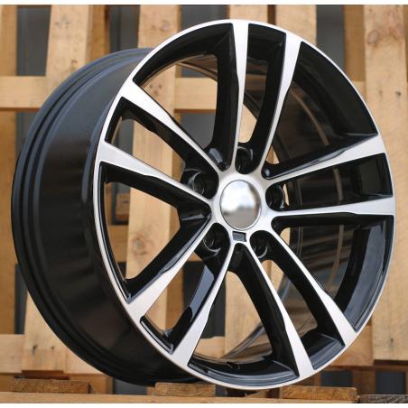 R18x8 5X120 ET 34 72.6 B5229 Black Polished (MB) For BMW (P2)