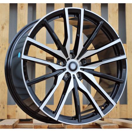 R20x10.5 5X112 ET 40 66.6 B5464 Black Polished+Powder Coating (MBPC) For BMW (P) (Rear+Front)