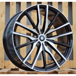 R20x10.5 5X112 ET 40 66.6 B5464 Black Polished (MB) For BMW (K4+K2) (Rear+Front)